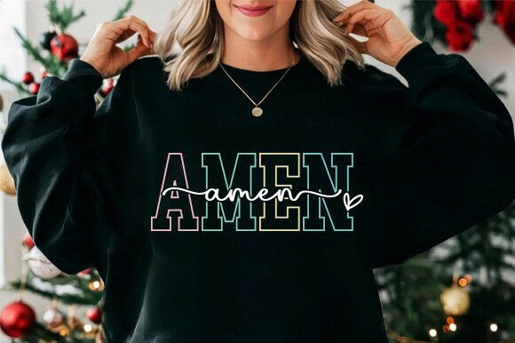 Amen SVG Shirt Design, T-Shirt Designs for Modern Blogs