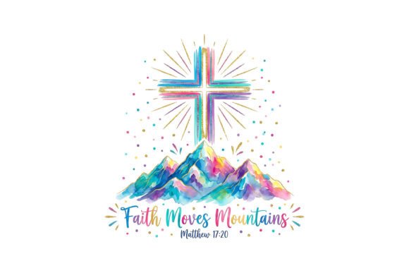 Faith Moves Mountains Art T-Shirt Designs