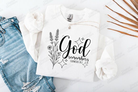 God Remembers Bible Verse Design