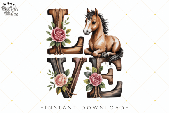 Horse Love Farm PNG: T-Shirt Designs for Real Publishing