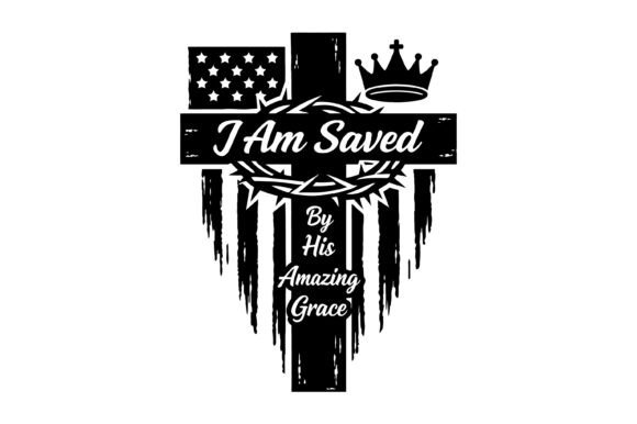 I Am Saved Grace T-Shirt Design