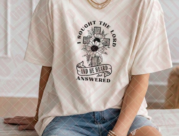 I Sought the Lord Svg for T-Shirt Designs