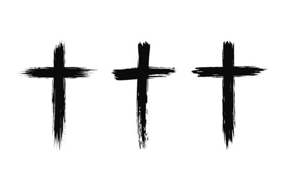 Three Crosses Faith Symbol