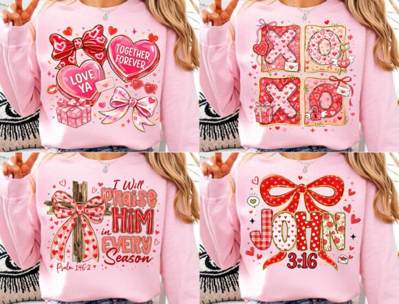 Valentine Sublimation Design PNG Bundle for T-Shirt Designs
